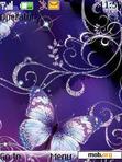 Download mobile theme purple butterfly