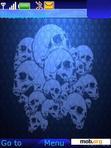 Download mobile theme blue skull