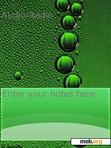 Download mobile theme Green WaterDrops