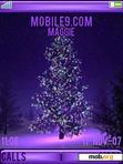 Download mobile theme purple xmas anim