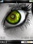 Download mobile theme Green EMO Eye