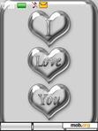 Download mobile theme i love u animated