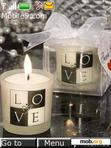 Download mobile theme love candles