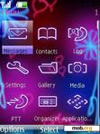 Download mobile theme neon clock