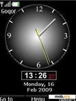 Download mobile theme black clock