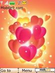 Download mobile theme Bubble Hearts