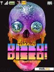 Download mobile theme disco skull animated