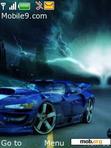 Download mobile theme blue car