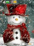 Download mobile theme red_snowman_animated