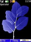 Download mobile theme blue leaves