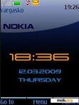 Download mobile theme NOKIA blue and orange