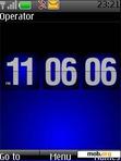 Download mobile theme Blue Digital Clock