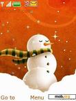 Download mobile theme anim_orange_snowman!!