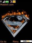 Download mobile theme Superman Fire