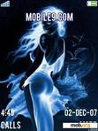 Download mobile theme neon woman