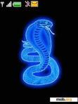 Download mobile theme Animated Blue Cobra