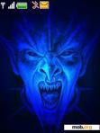 Download mobile theme Animated Blue Demon