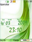 Download mobile theme Green Digital Clock