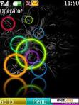 Download mobile theme rainbow cirlces