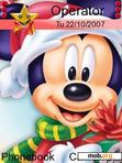 Download mobile theme Mickey Xmas Time