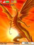 Download mobile theme fire dragon