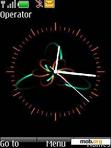 Download mobile theme Blackanimated Clock v.2