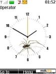 Скачать тему Spider Clock