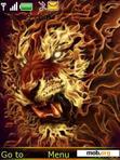 Скачать тему Fire lion