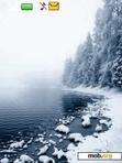 Download mobile theme animated snow in lake