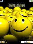 Download mobile theme animated happy smile