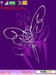 Download mobile theme violet_batterfly