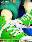 Скачать тему green converse