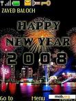 Download mobile theme Happy New Year 2008