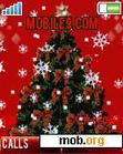 Download mobile theme RED X-MAS TREE animated