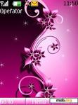 Download mobile theme flower pink