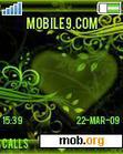 Download mobile theme Green Hearts