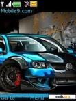 Download mobile theme blue car