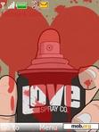 Download mobile theme Love spray