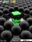 Download mobile theme green cube