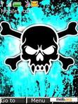 Download mobile theme Neon Skull