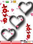 Download mobile theme animated love