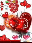 Download mobile theme animated love