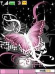 Download mobile theme pink butterfly