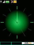 Download mobile theme animatyed green clock