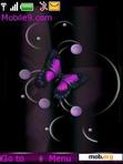 Download mobile theme purple butterfly