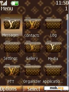 Download free Louis Vuitton theme for Symbian S40 3rd Edition.