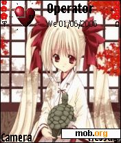 Download free anime girl theme for Symbian OS  / S60 3rd Edition.