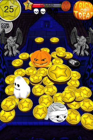 Münzen schieben: Halloween für iOS-Geräte