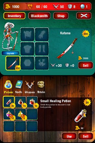 Mighty dungeons for iPhone