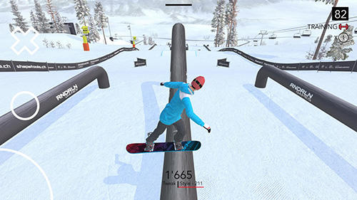 Just snowboarding: Freestyle snowboard action captura de pantalla 1